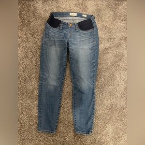 FREE SHIP Madewell maternity skinny crop pants